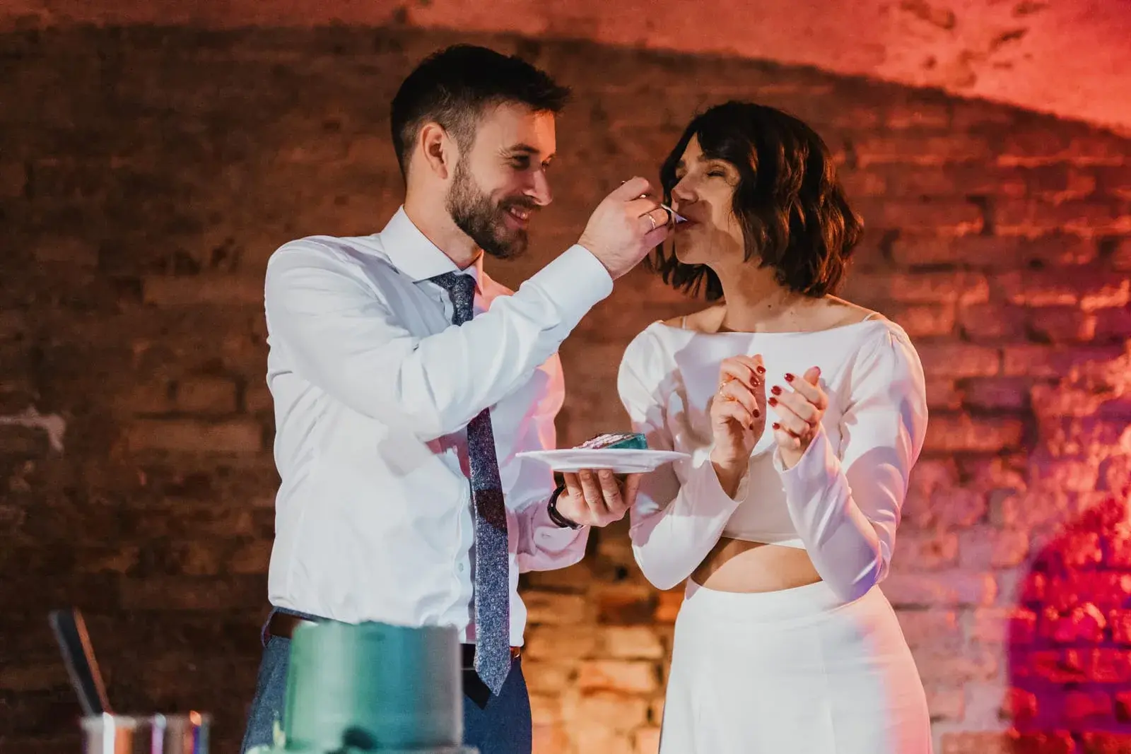 Matea and Dejan dancing at the wedding celebration